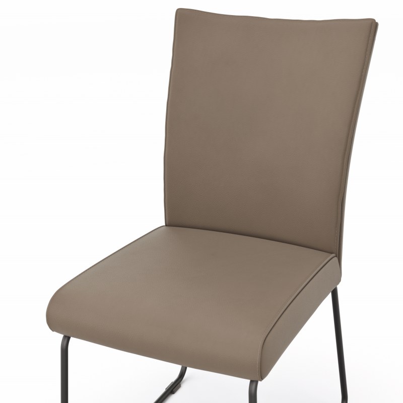 Stuhl Florea - Leder, Kitt