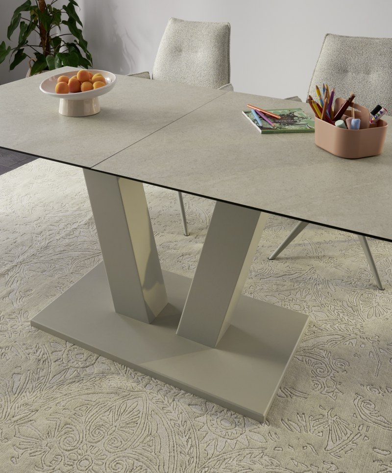 Esstisch Dinner - ausziehbar, LB ca. 160x 90 cm, HPL, Sand