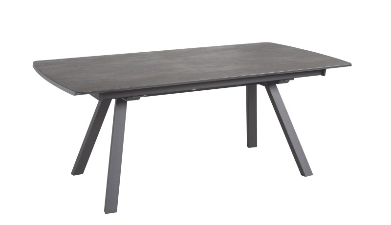 Esstisch Sedana - ausziehbar, LB ca. 200x100cm, Keramik, Schiefergrau