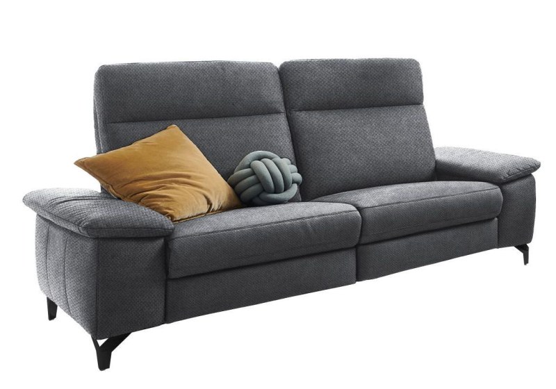 Sofa - 2-Sitzer, Stoff, Dunkelgrau