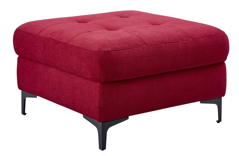 Hocker EM Brügge - Stoff, Rot