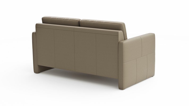 Sofa Arima N - 2-Sitzer, Leder, Champagner