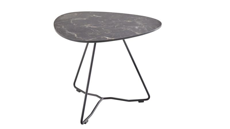 Couchtisch Oliva - LBH ca. 50x48x41 cm, HPL, Anthrazit