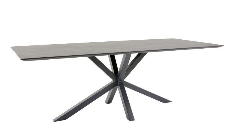 Esstische Belena - LB ca. 200x100 cm, Eiche lackiert,  schwarz