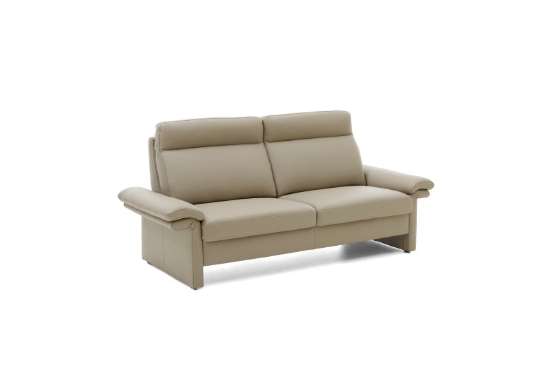 Sofa EM Dublin 2.0 - 3-Sitzer inkl. Armlehne verstellbar, Leder, Taupe