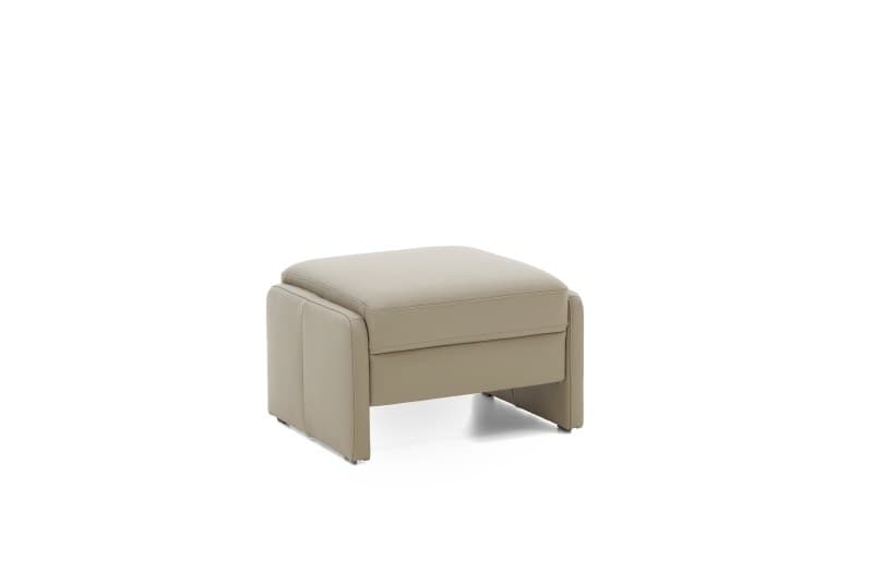 Hocker EM Dublin 2.0 - Leder, Taupe
