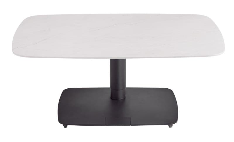 Couchtisch Camas - LBH ca. 100x65x42 cm, Keramik, Creme