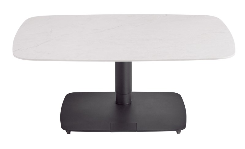 Couchtisch Camas - LBH ca. 100x65x42 cm, Keramik, Creme