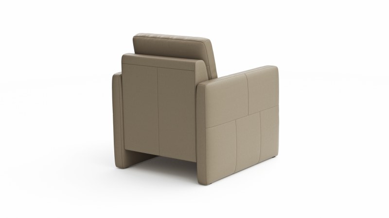 Sessel Arima N - Leder, Champagner