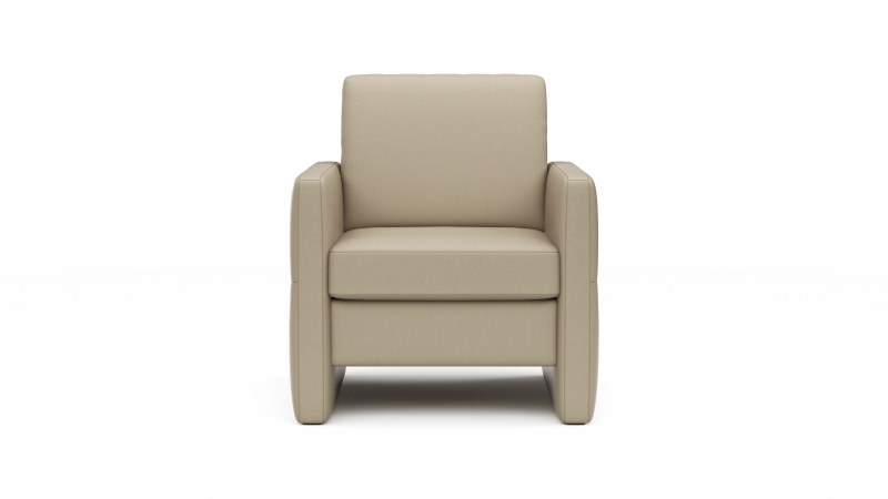 Sessel Arima N - Leder, Champagner