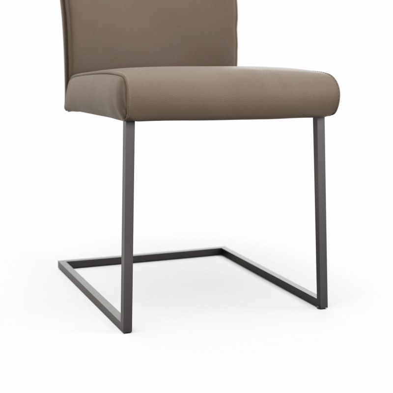 Freischwinger Florea - Leder, Kitt